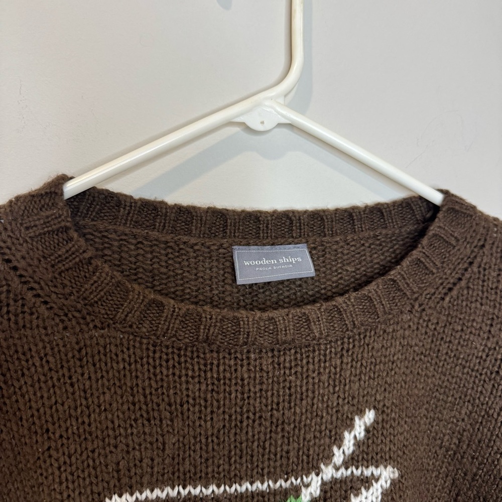 Wooden Ships Brown Dirty Martini Sweater L/XL - Picture 4 of 6
